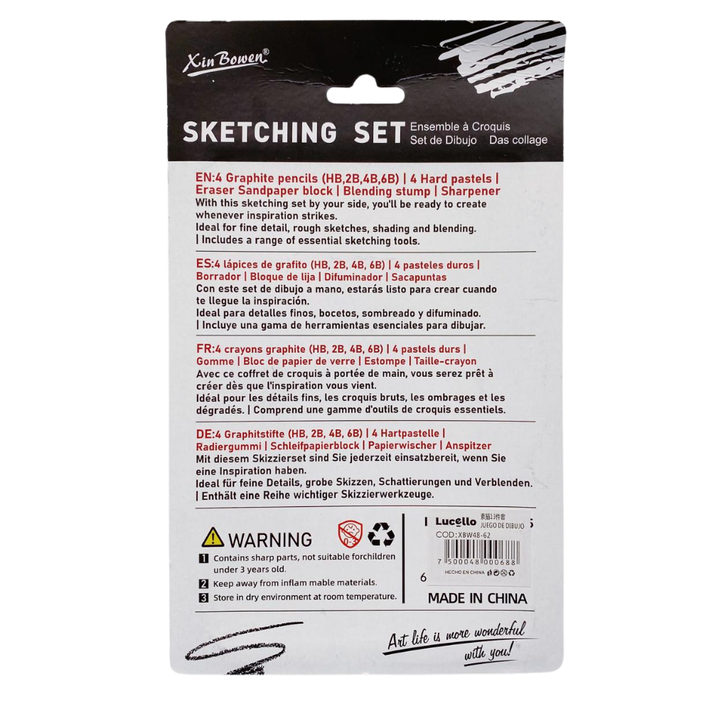Set De Lápices Profesional Para Bocetos 13 Piezas