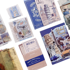 Global Travel - Kit de Journal - Stickers, Papel Decorado y Washitapes