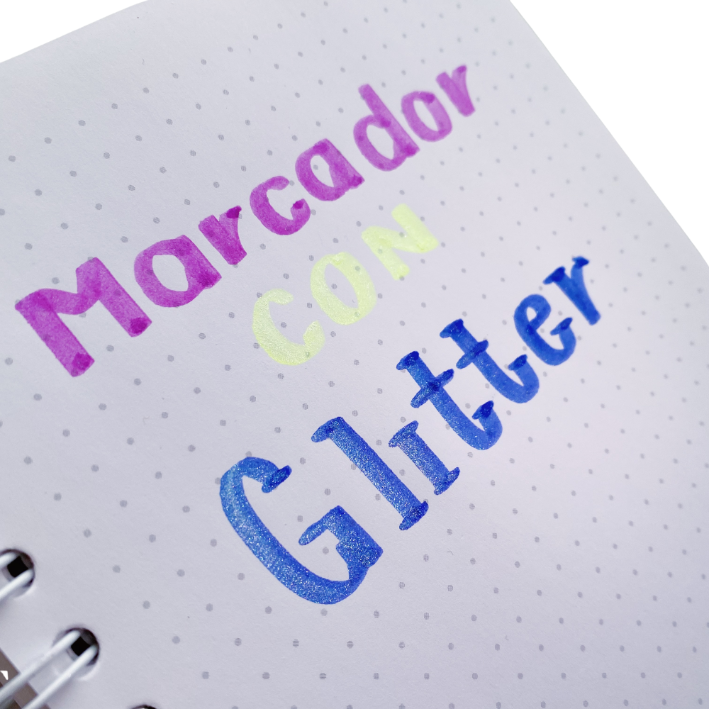 Plumones Con Glitter Punta Cincel - Set 36 Colores