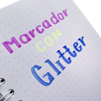 Plumones Con Glitter Punta Cincel - Set 36 Colores