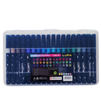 Plumones Con Glitter Punta Cincel - Set 36 Colores