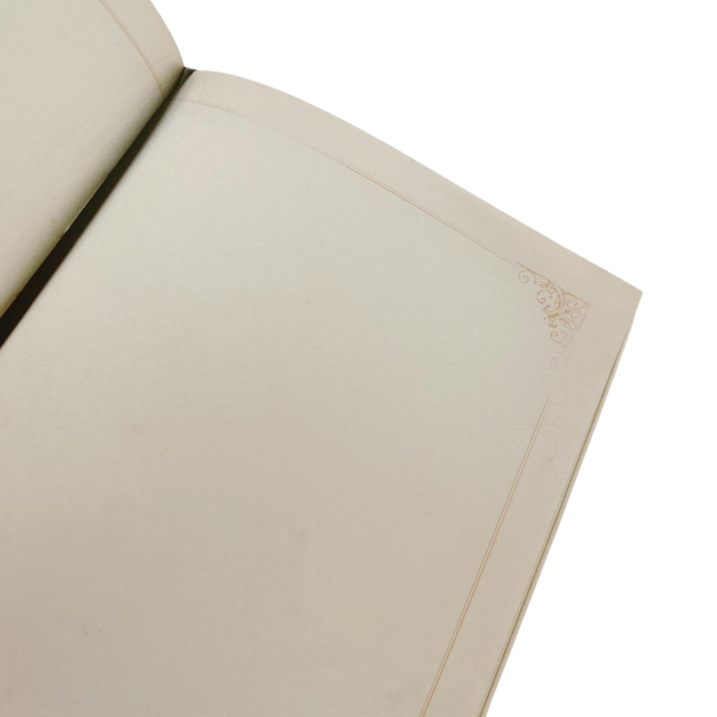 Libreta Hojas Decoradas Van Gogh Textura Marco Dorado
