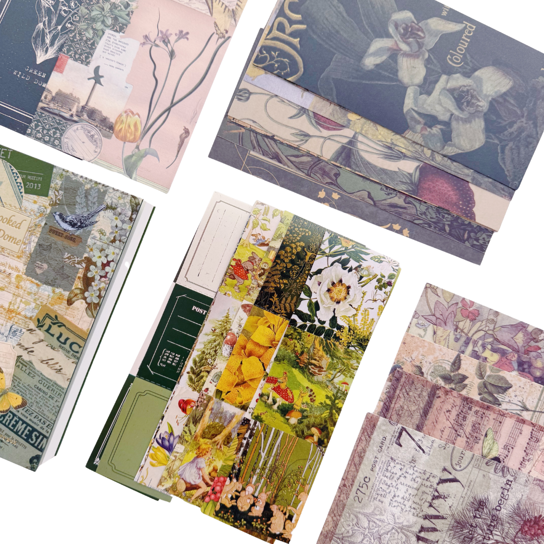 Cyan Looked At Wild Dome - Kit de Journal - Stickers, Papel Decorado y Washitapes