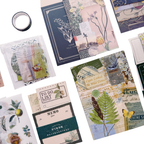 Cyan Looked At Wild Dome - Kit de Journal - Stickers, Papel Decorado y Washitapes