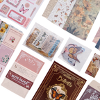Butterfly Café - Kit de Journal - Stickers, Papel Decorado y Washitapes
