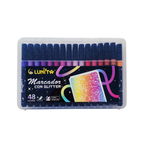 Plumones Con Glitter Punta Pincel - Set 48 Colores