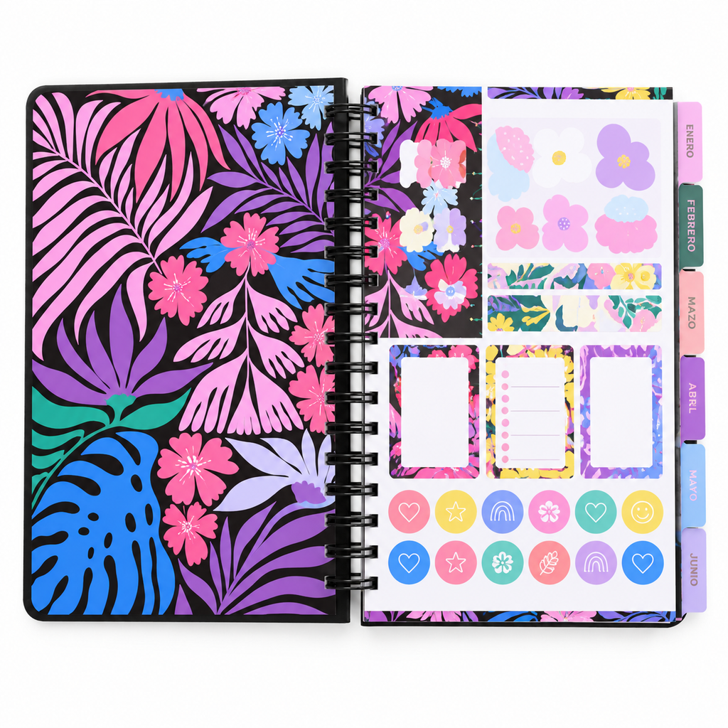Agenda 2027 Flores Vibrantes 🌺💜✨