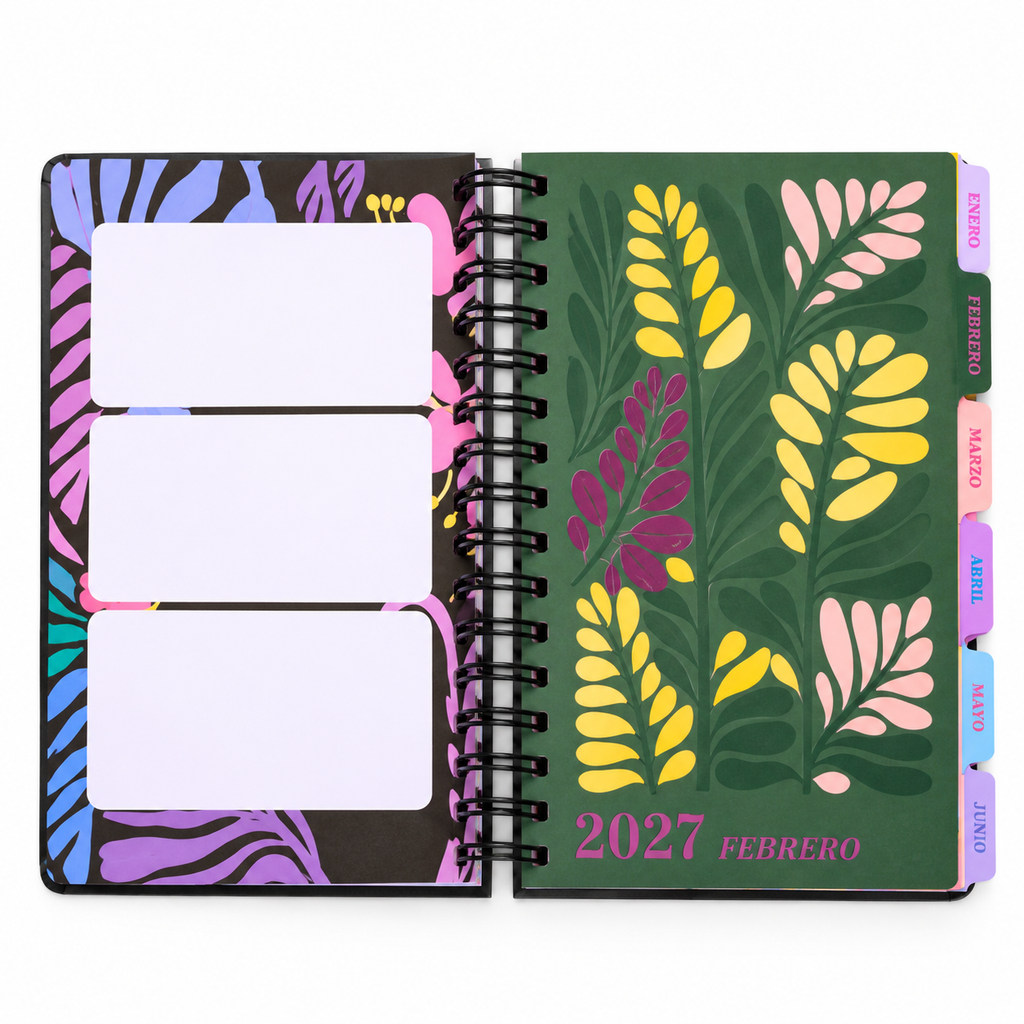 Agenda 2027 Flores Vibrantes 🌺💜✨