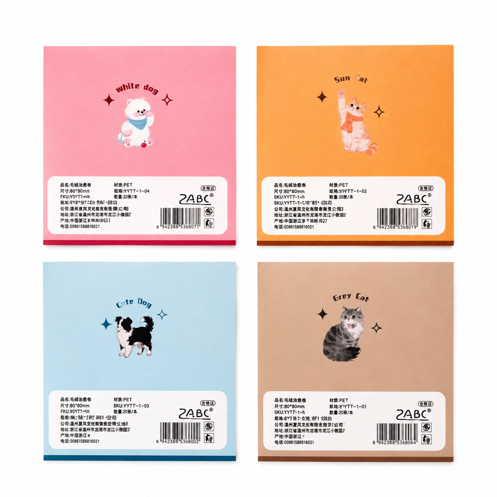 Set de Stickers PET Gatitos y Perritos