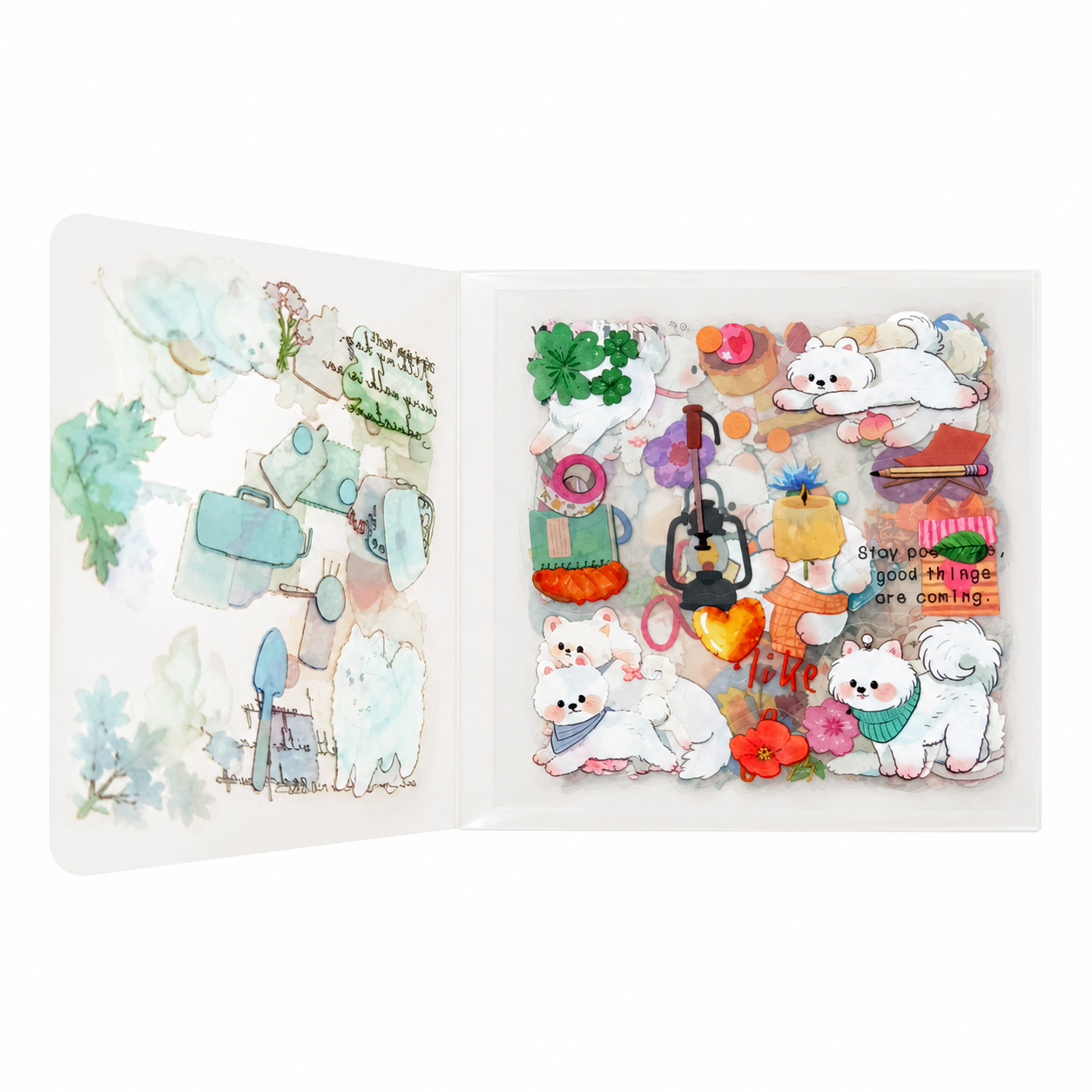 Set de Stickers PET Gatitos y Perritos