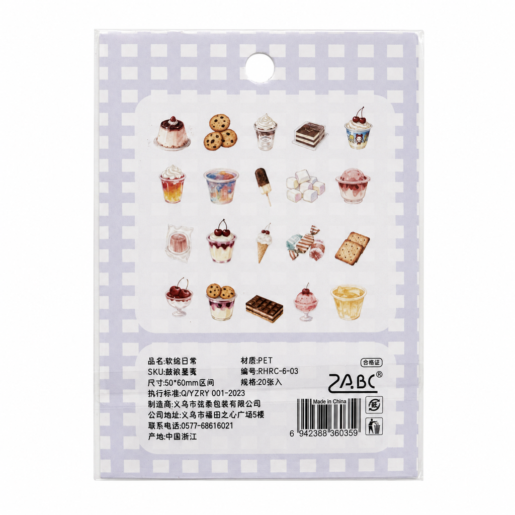 Stickers PET Soft-Painted Daily Life