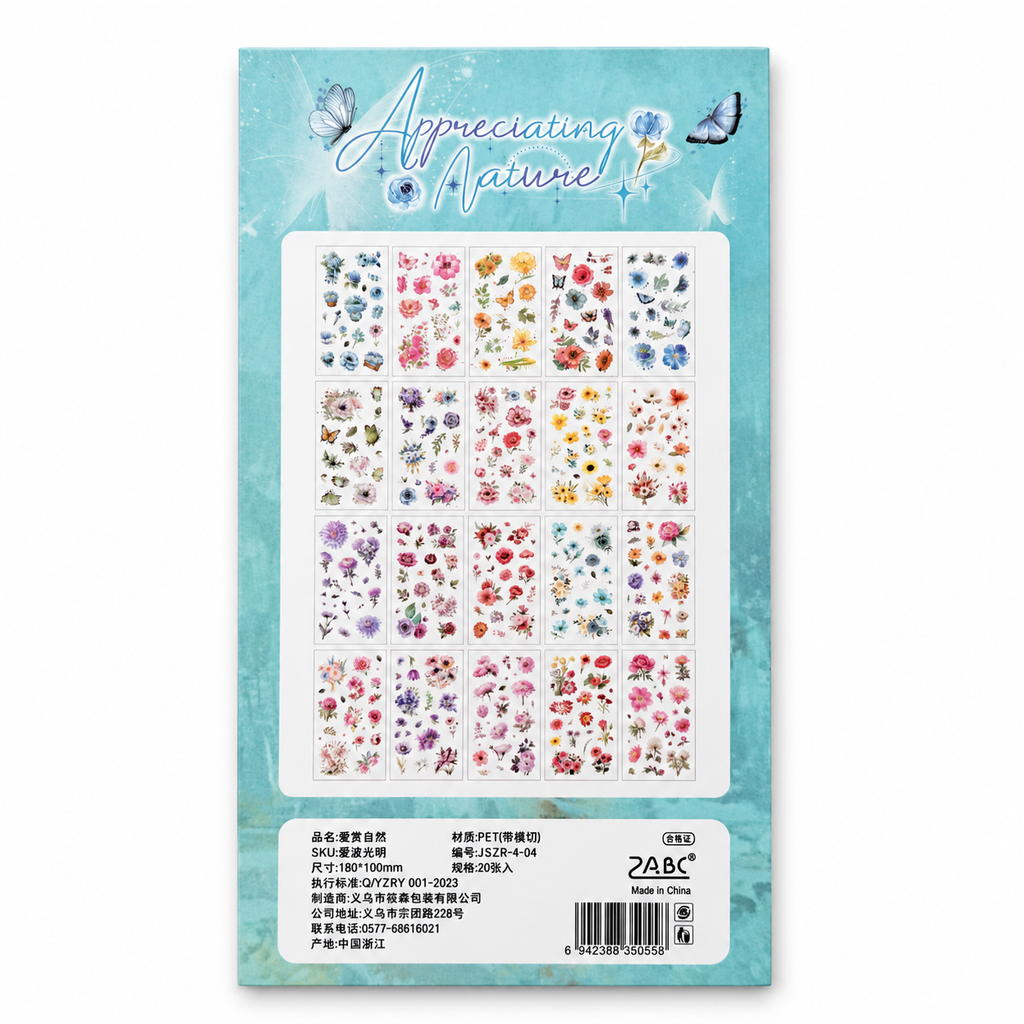 Revista de Stickers PET “Appreciating Nature”