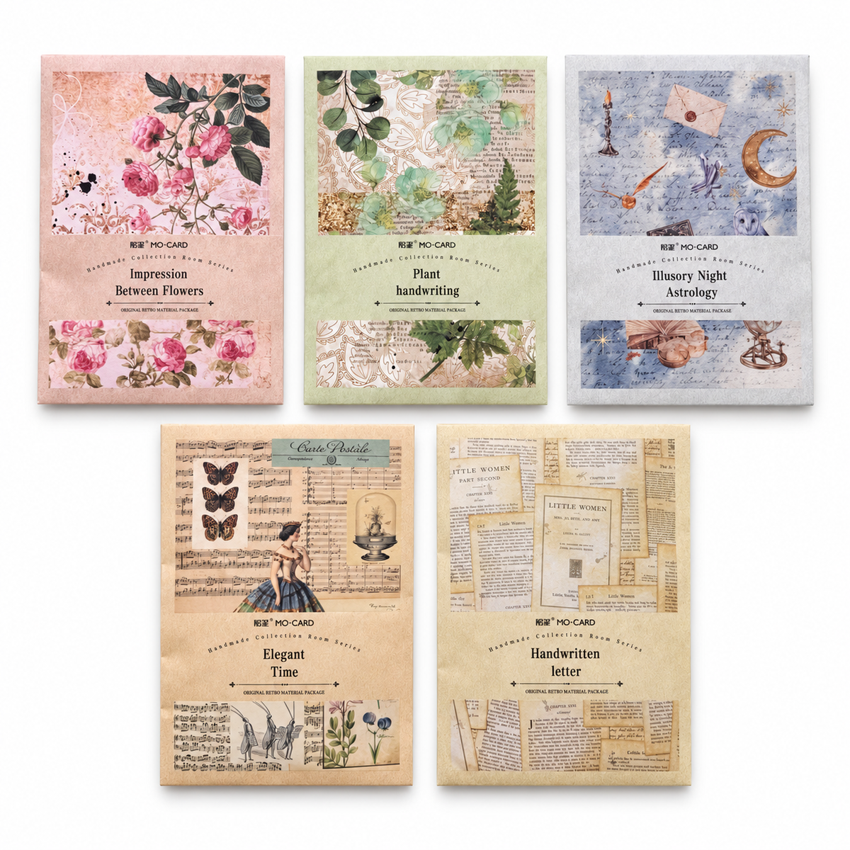 Kit de Papeles Vintage MO-CARD – 100 piezas