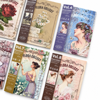 Libro de Papeles Vintage Flora Collect – 40 piezas