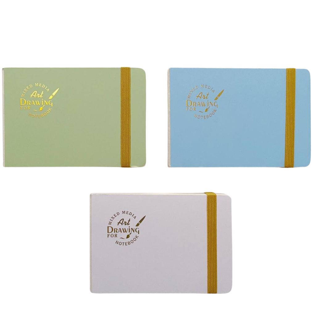 Libreta Sketchbook Hojas Blancas Art Drawing Forma Italiana